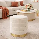 Pouf Blanc cassé -'Melià'