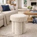 Pouf Blanc -'Allegra'