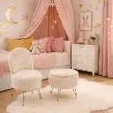 Pouf avec dossier  amovible café -'Isadora'