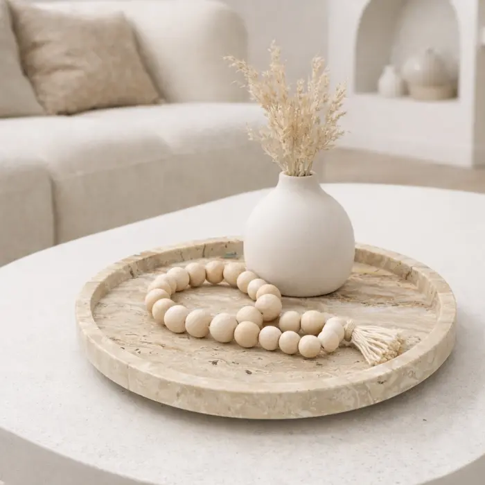 Plateau en pierre Ø 24 x 3 cm