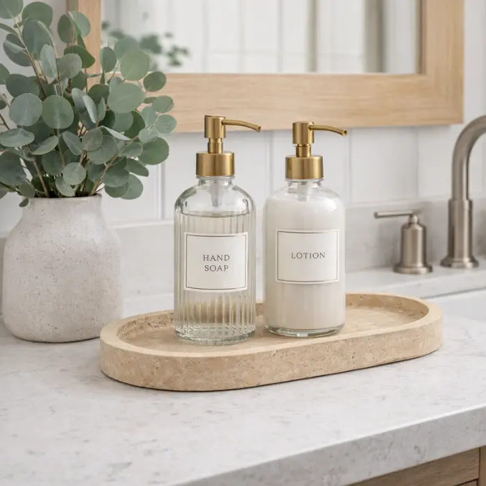 Plateau en pierre oval 