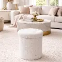 Pouf Blanc -'Selma'