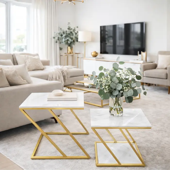 Ensemble de 2 tables basses- "MAEVE"