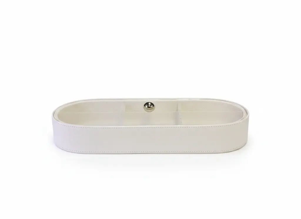 Boite ovale similicuir 47*17.5*6.5 cm