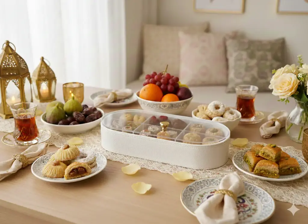 Boite ovale similicuir 38*14*6.5 cm