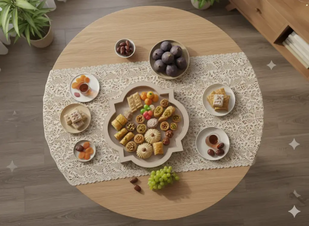 Plateau similicuir arabesque 56.5*55*3  cm