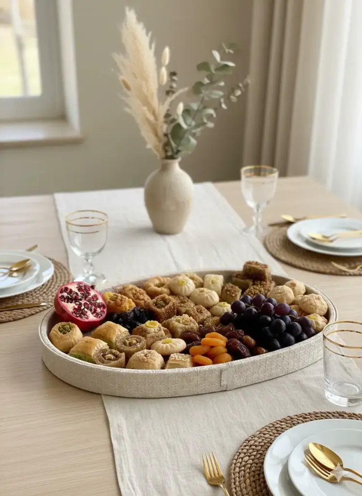 Plateau cannage galet similicuir 42*30*3.5 cm