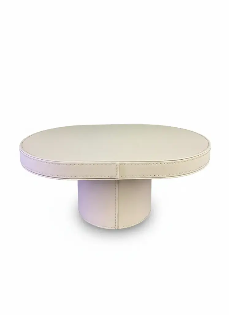 Support ovale sur pied simili 30.5*21*12 cm