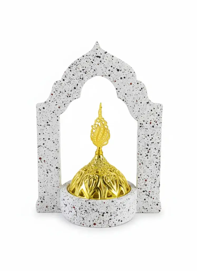 Encensoir gris et doré - modèle 009