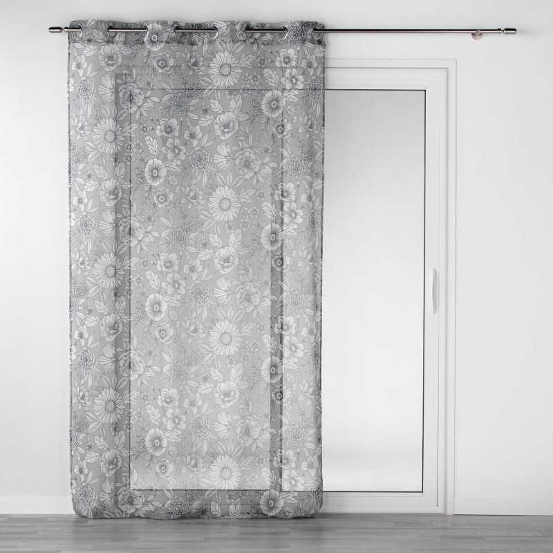 Panneau a oeillets 140 x 240 cm voile sable imp milady gris
