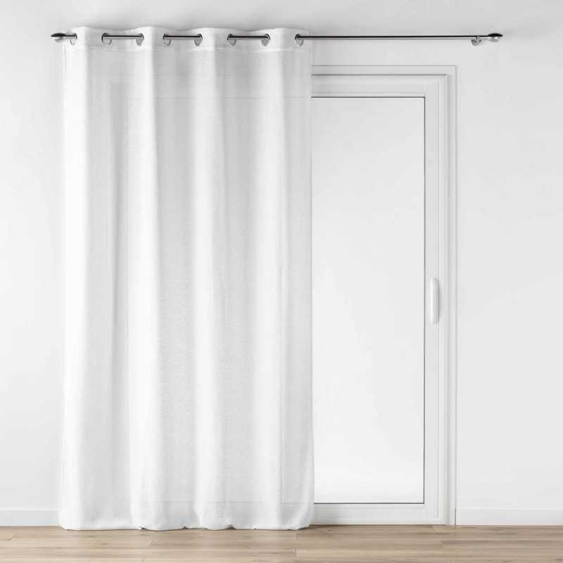 Panneau a oeillets 140 x 240 cm effet lainage loulaine blanc