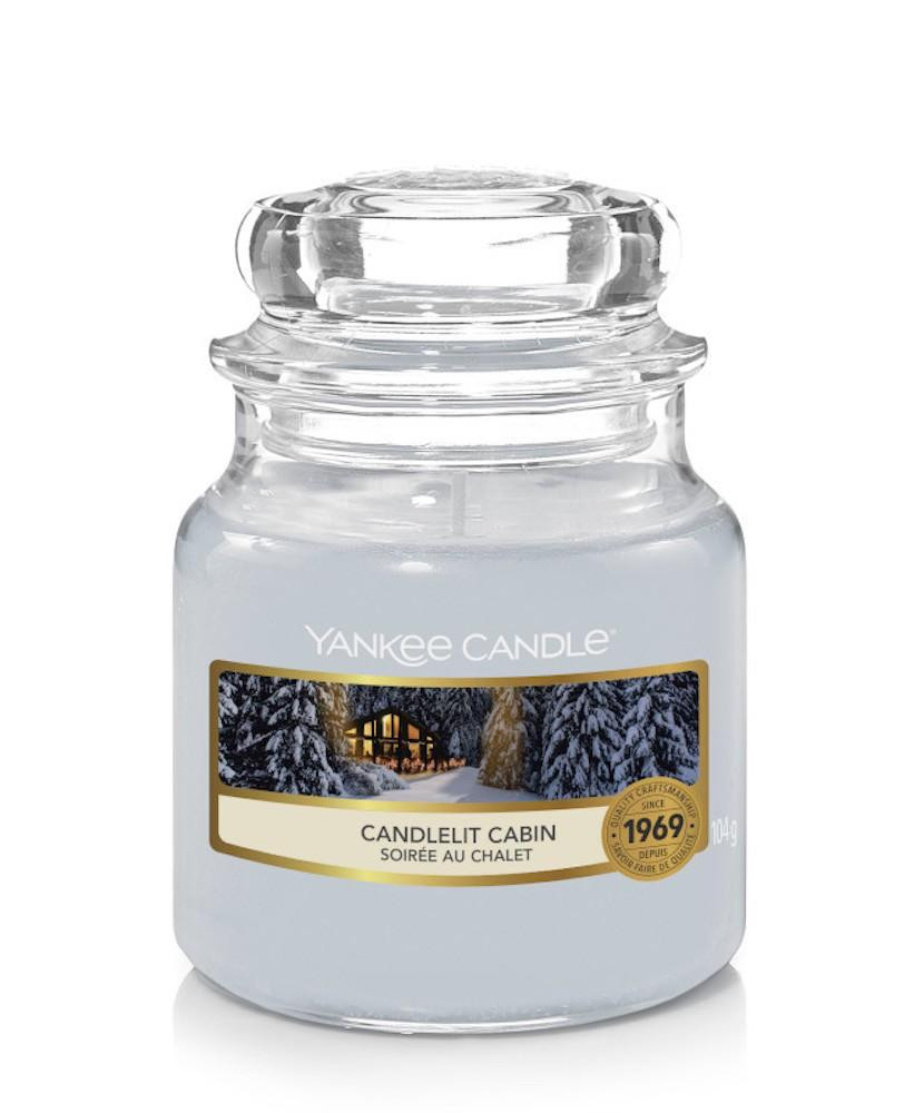 Bougies parfu en jarres candlelit cabin