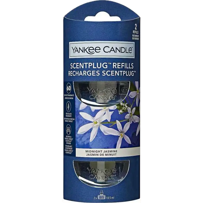 Bougie yankee recharge de parfum mightnight jasmine