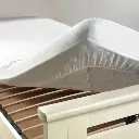 Protege matelas 140 x 190 cm molleton anti-acariens molly aa 30 blanc