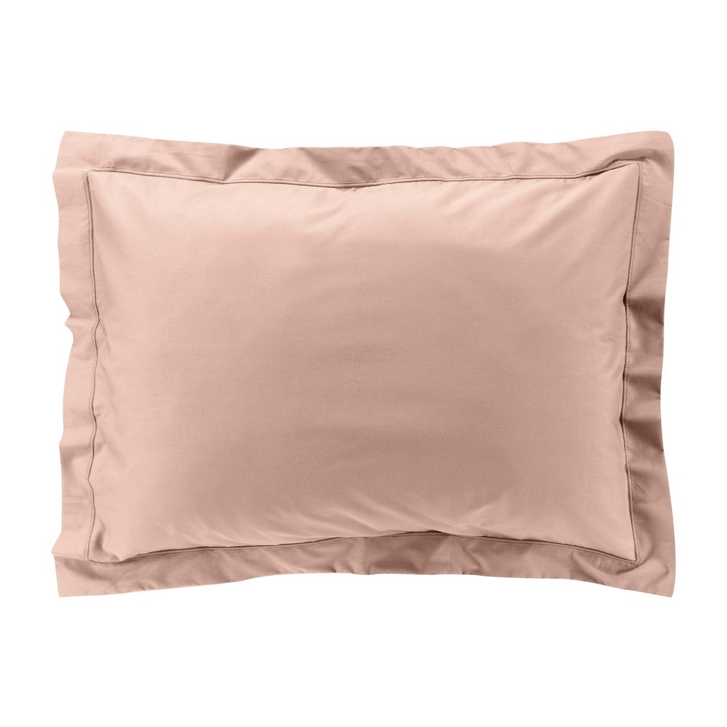 Taie d'oreiller vp 50 x 70 cm percale uni 78 fils percaline nude +p. bourdon