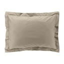 Taie d'oreiller vp 50 x 70 cm percale uni 78 fils percaline sable +p. bourdon