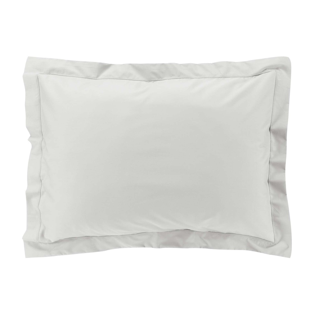 Taie d'oreiller vp 50 x 70 cm percale uni 78 fils percaline white +p. bourdon
