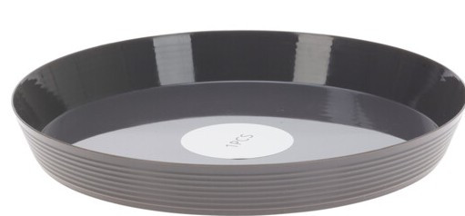 Assiette gris