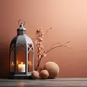 Porte-bougie et lanterne