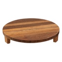 Plat de présentation en acacia MINA 30 cm de diamètre  