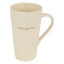 Mug "Belle journée" beige 50cl  