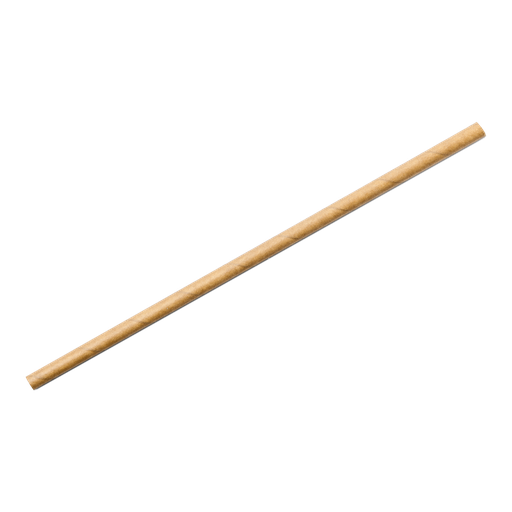 20 pailles en carton kraft 19,5cm