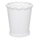 Cache pot céramique blanc grand h21