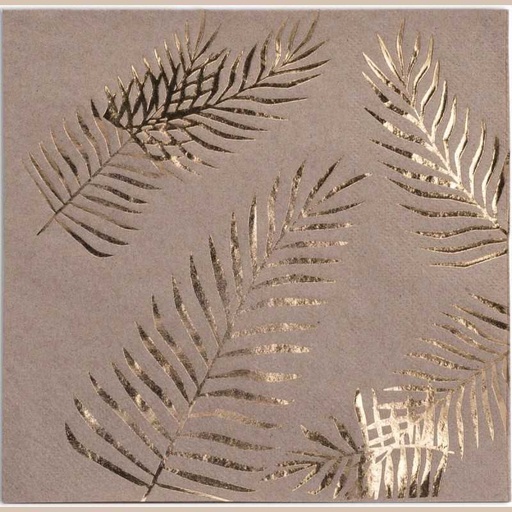  16 serviettes tropi chic kraft palm
