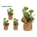 Plante artificiel pot sac mauve