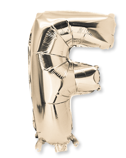  ballon metal or 36cm lettre f