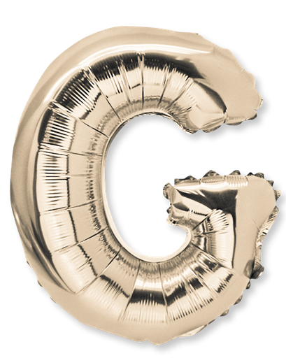  ballon metal or 36cm lettre g