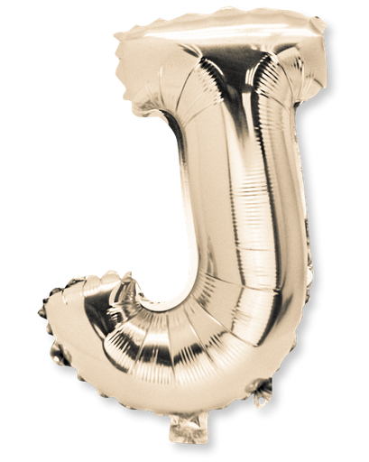  ballon metal or 36cm lettre j