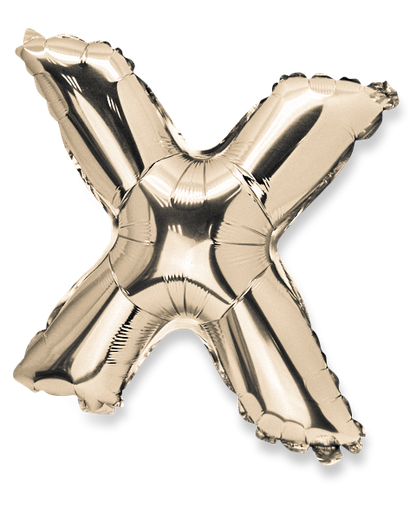  ballon metal or 36cm lettre x
