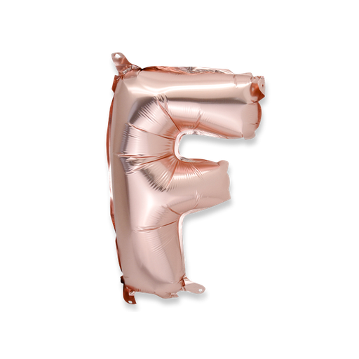 Ballon rose gold 36cm lettre f