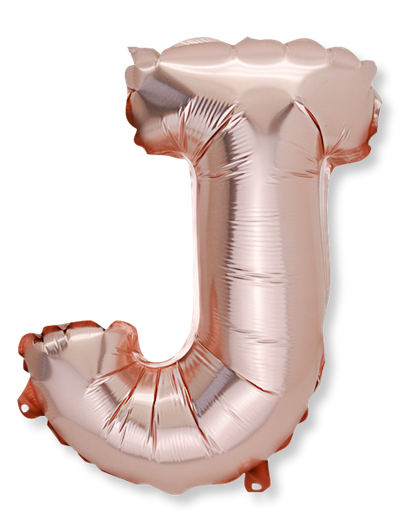  ballon rose gold 36cm lettre j