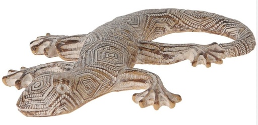Petit lézard motif hexagone