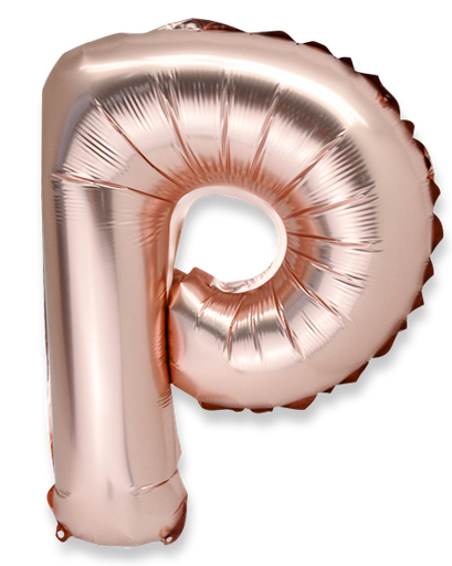  ballon rose gold 36cm lettre p