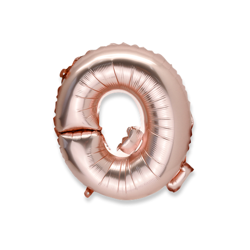 Ballon rose gold 36cm lettre q