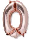  ballon metal rose gold 36cm chiffre 0
