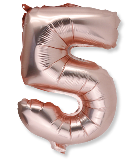  ballon metal rose gold 36cm chiffre