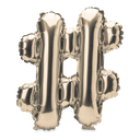 Ballon metal or 36cm #