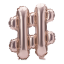 Ballon metal rose gold 36cm #