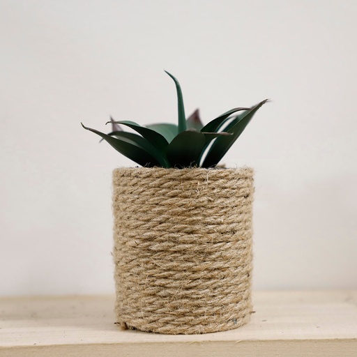 Pot à fleurs en corde etnik