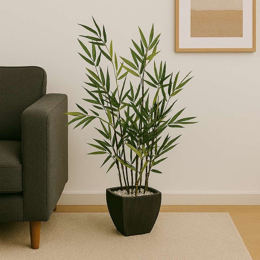 Bambou artif pot h70