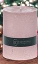 Bougie pilier 8cm rose 