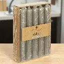 Bougie baton  x10 hugo gris  h16