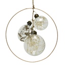 Anneau verre  deco:fleurs sechees interieur 