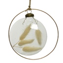 Anneau verre  deco:fleurs sechees interieur 