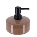 Distributeur a savon gres laque 400 ml -  caramel