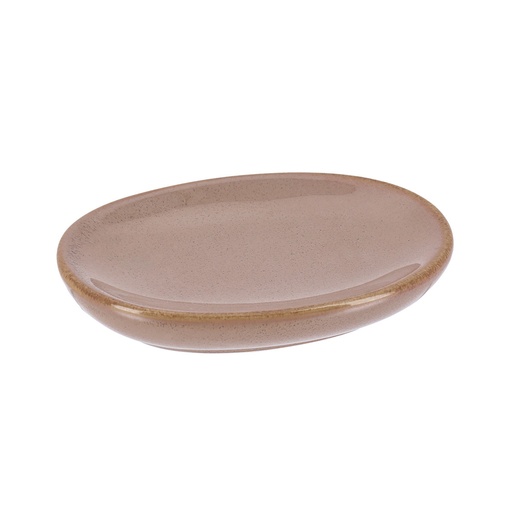 Porte savon  gres laque - caramel